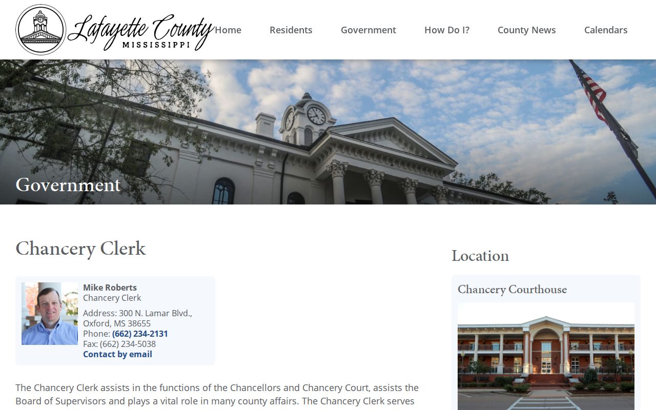 Lafayette County civil docket Chancery Clerk records and MEC transition