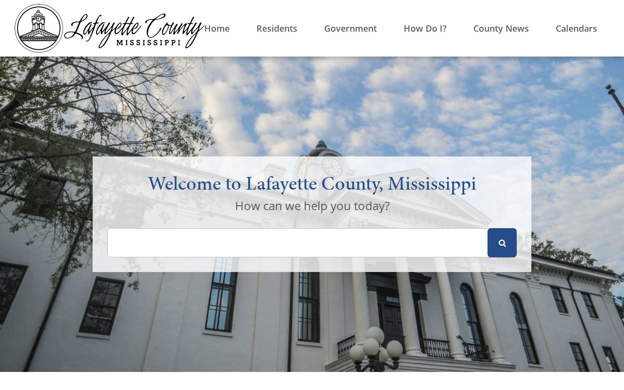 Lafayette County court docket official county navigation
