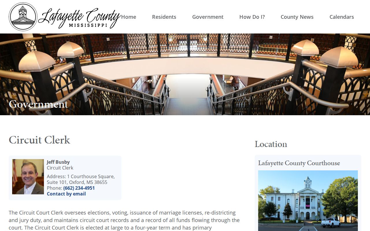 Lafayette County court docket Circuit Clerk record information
