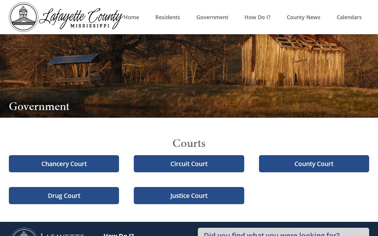 Lafayette County court docket county courts listing