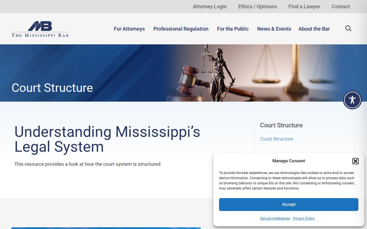 Lafayette County court docket Mississippi court structure reference
